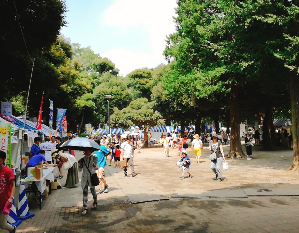 世田谷区民まつり時の若林公園
