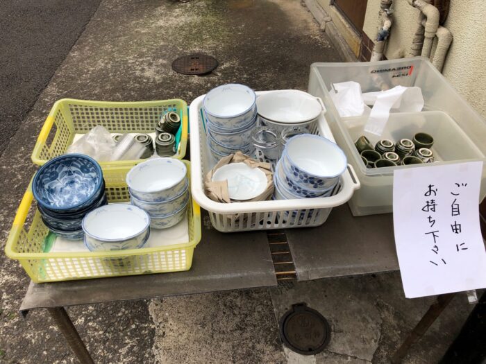 経堂の寿恵川の食器