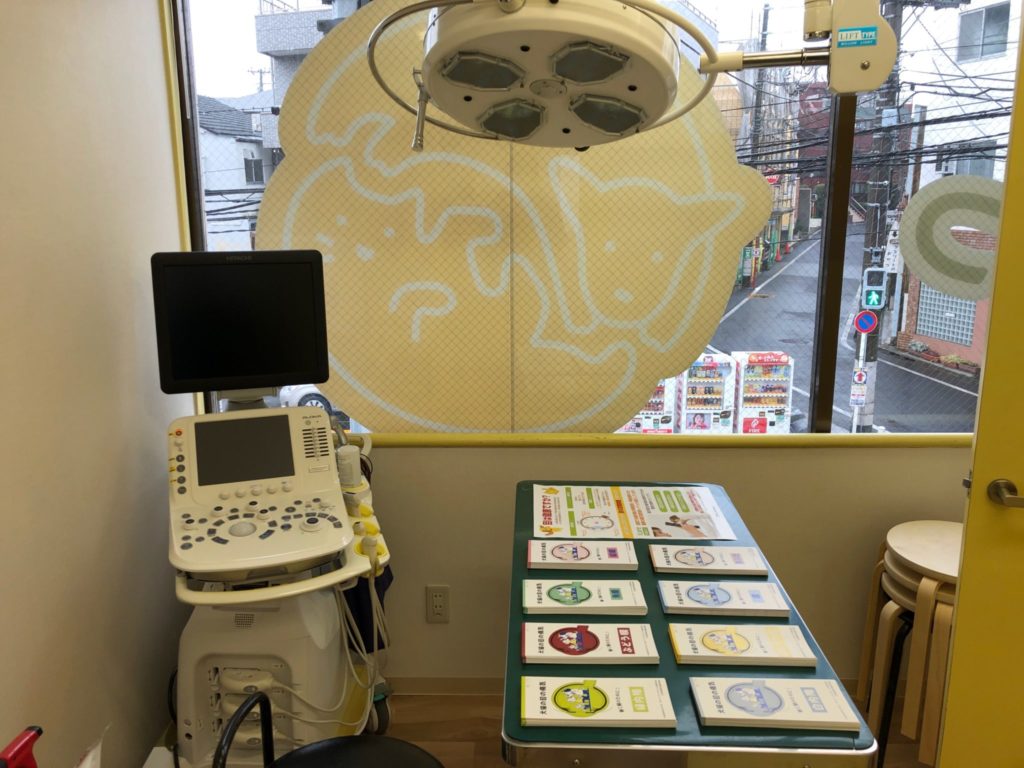 経堂どうぶつ病院の診察室