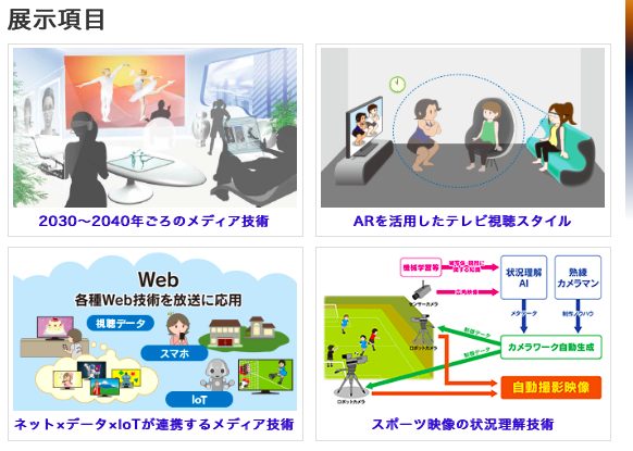 NHK技研公開2019の展示内容
