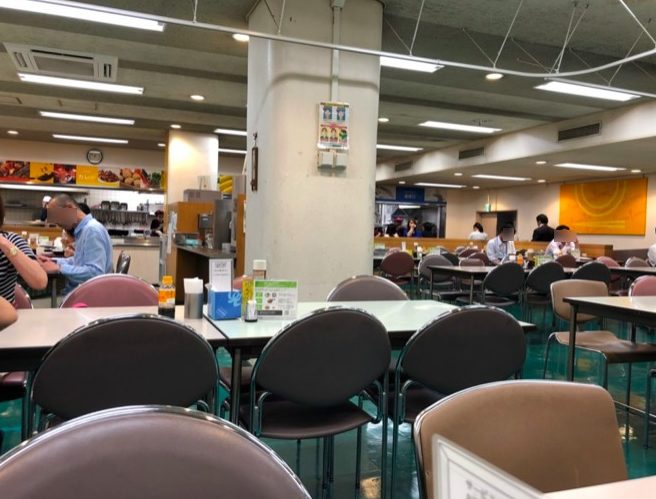 世田谷区役所 地下食堂の様子