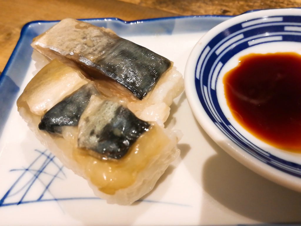 サバ6(さばろく)製麺所 成城学園前店のさば寿司