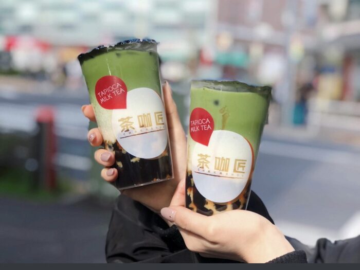 チャカショウ明大前店の抹茶タピオカミルクティー