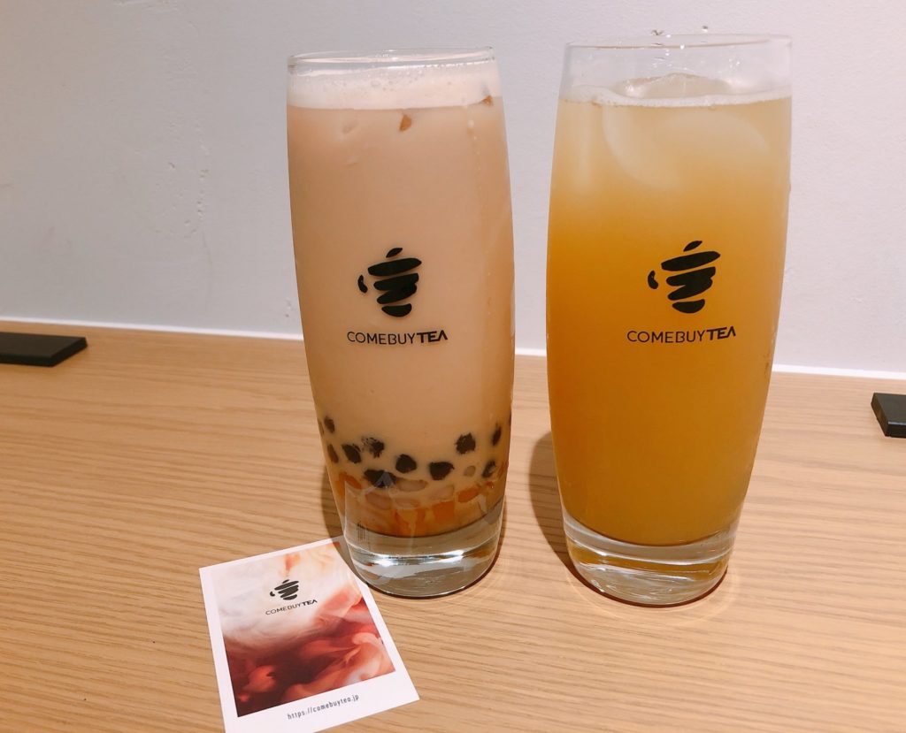 カムバイティー 表参道本店のタピオカドリンク