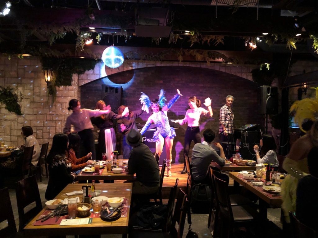 トゥッカーノ渋谷店のサンバショー