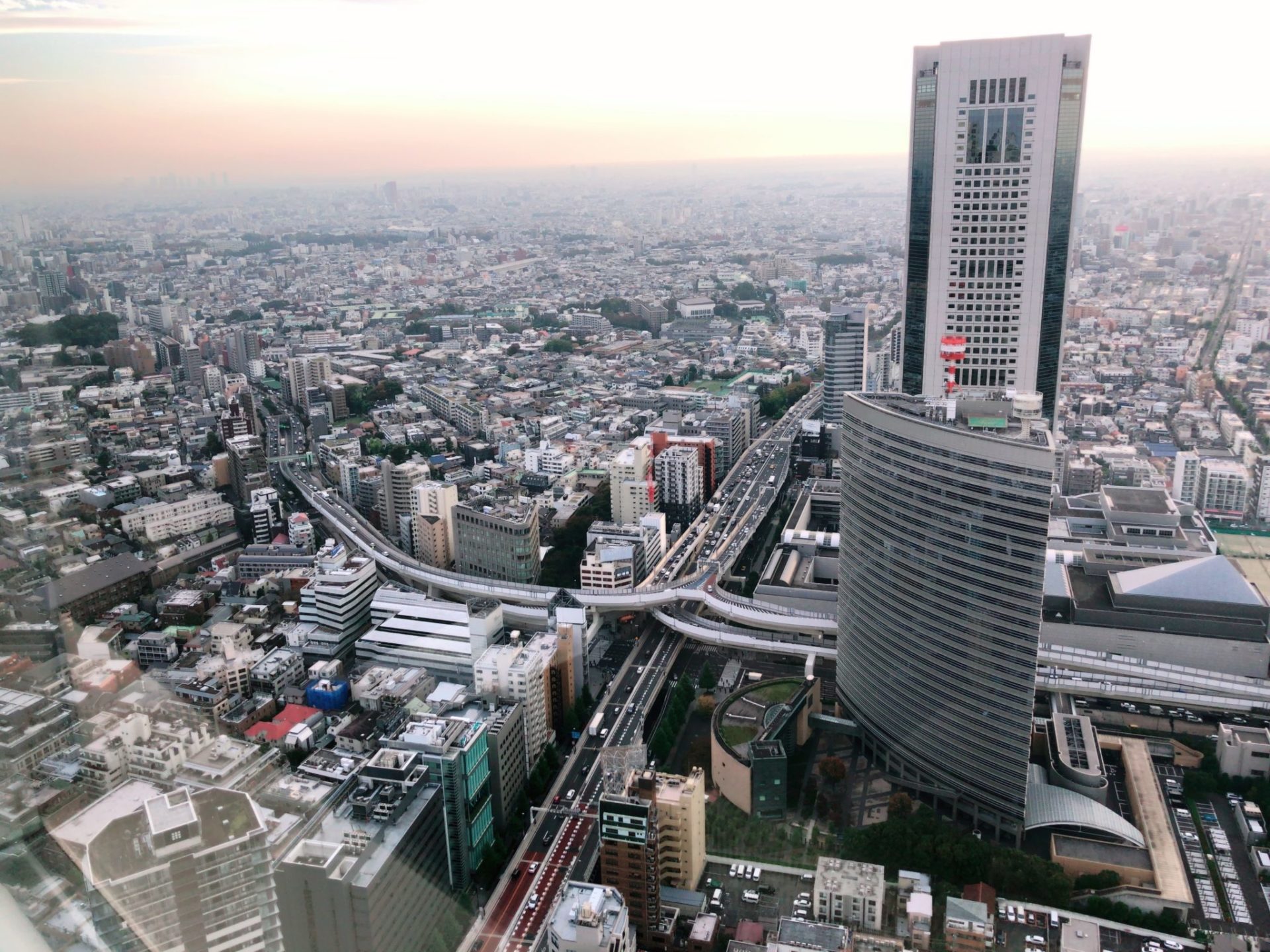 パークハイアット東京の最上階からの眺め