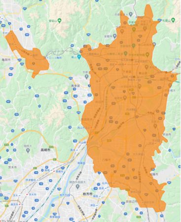 【京都】DiDi Food(ディディフード)の配達エリア