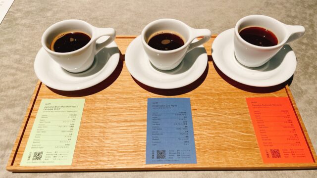 OGAWA COFFEE LABORATORY 下北沢店のテイスティング