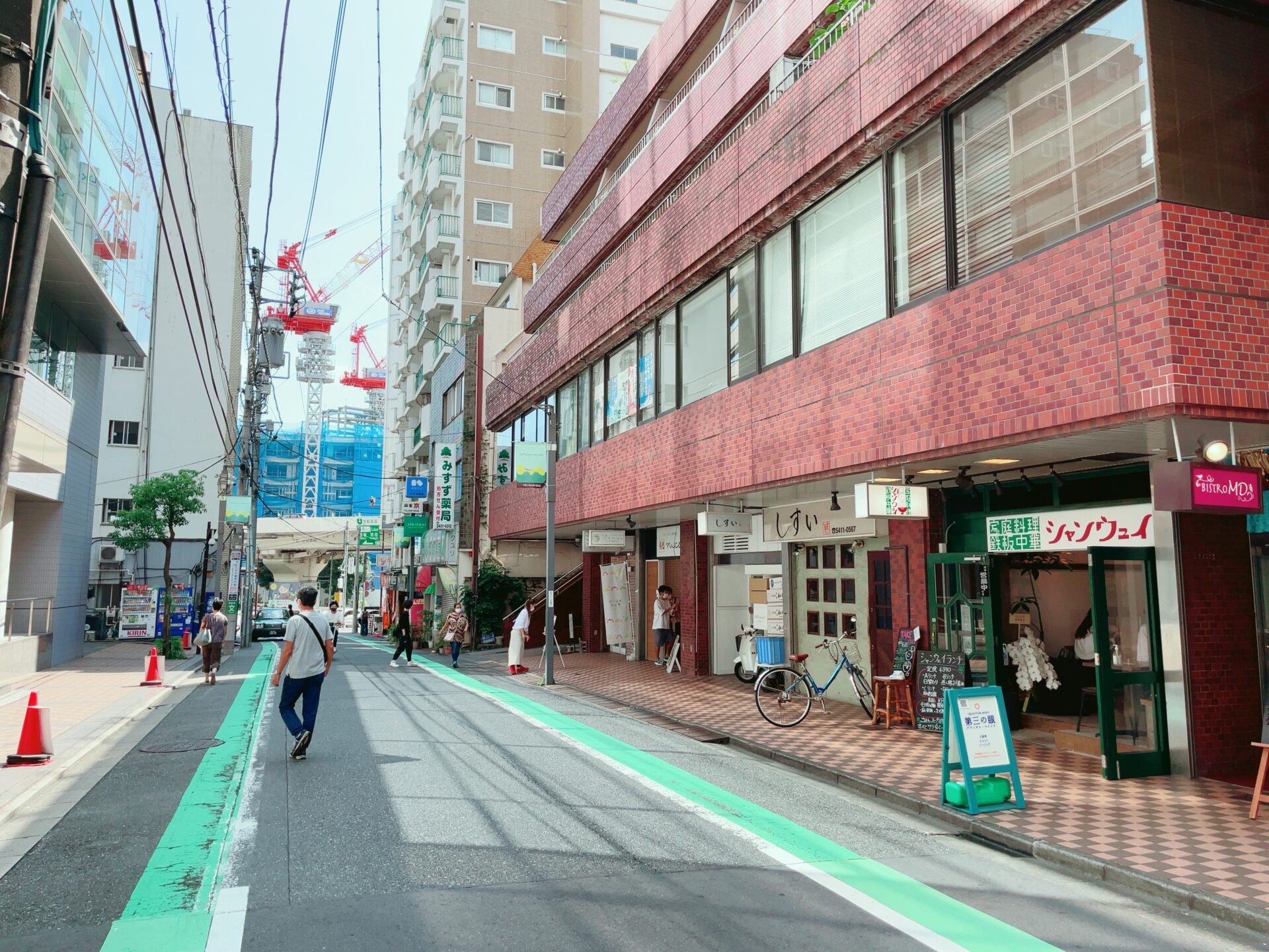 シャンウェイ本店は代々木(北参道)は日本共産党本部の目の前