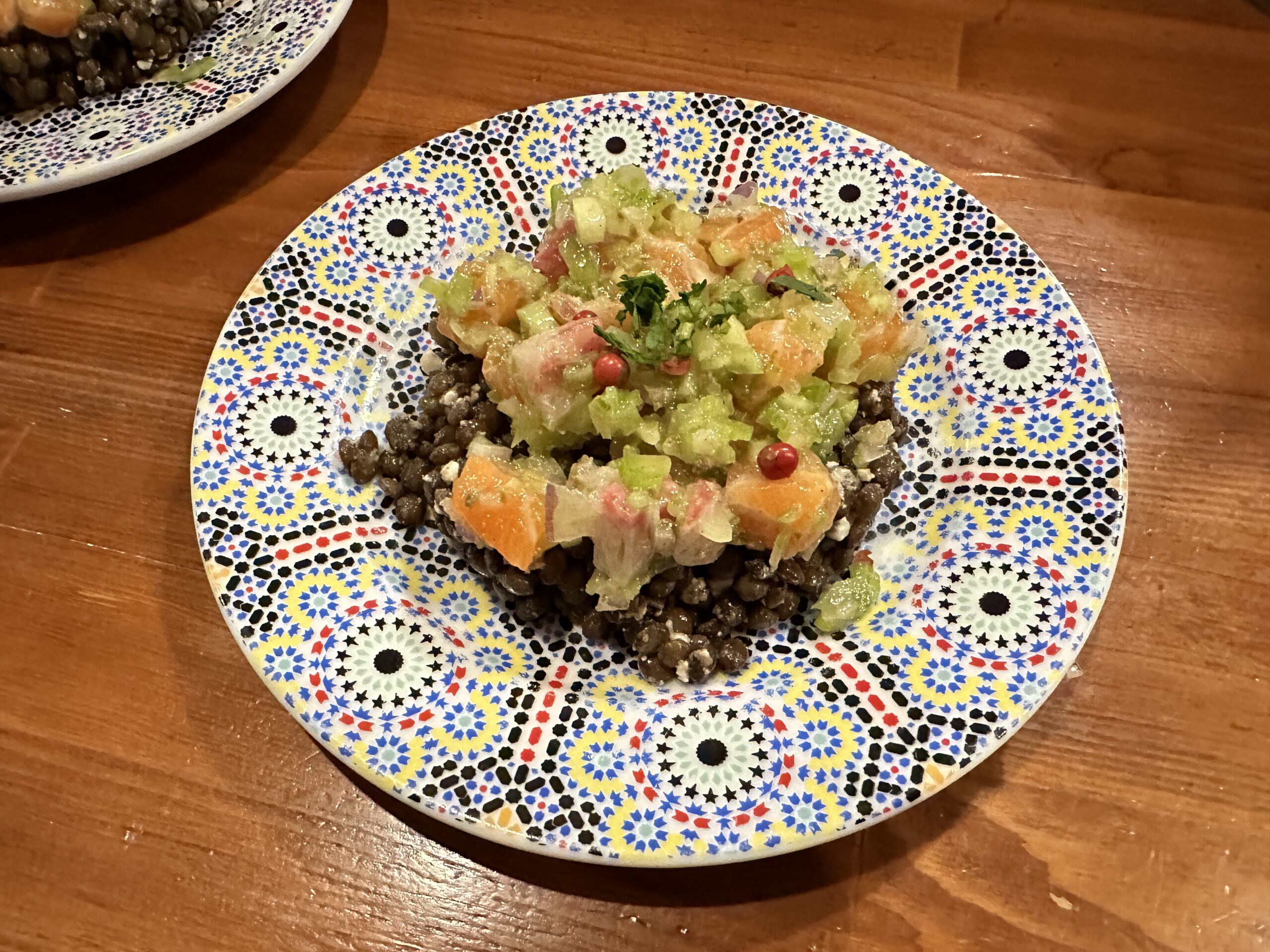 エンリケマルエコス（東北沢）レンズ豆と魚の前菜