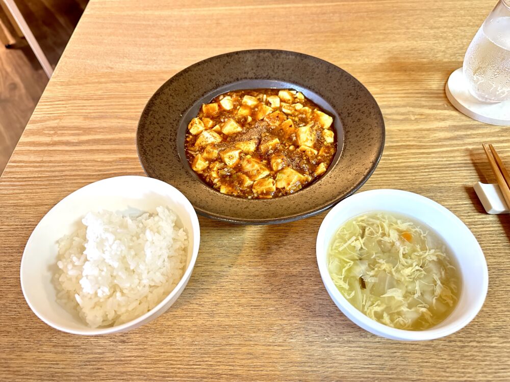 中国料理 柚子の麻婆豆腐定食